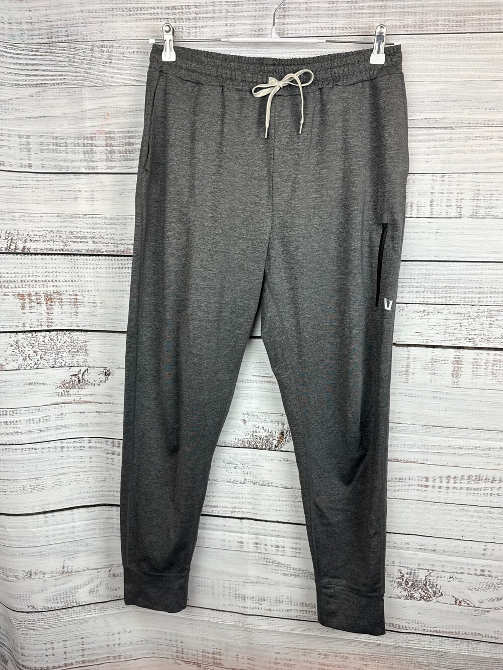 Vuori Sunday Performance Mens Sz L Joggers Charcoal Heather Gray